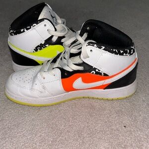 Jordan 1 Mid Composition Notebook Shoes